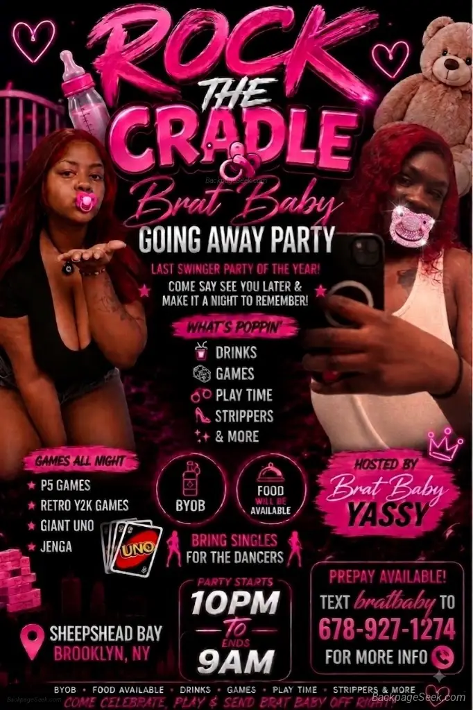 5 GIRL SWINGER PARTY AUGUST 21 ST Solo dates Kinky fun welco... in Brooklyn – Women Seeking Men photo 2