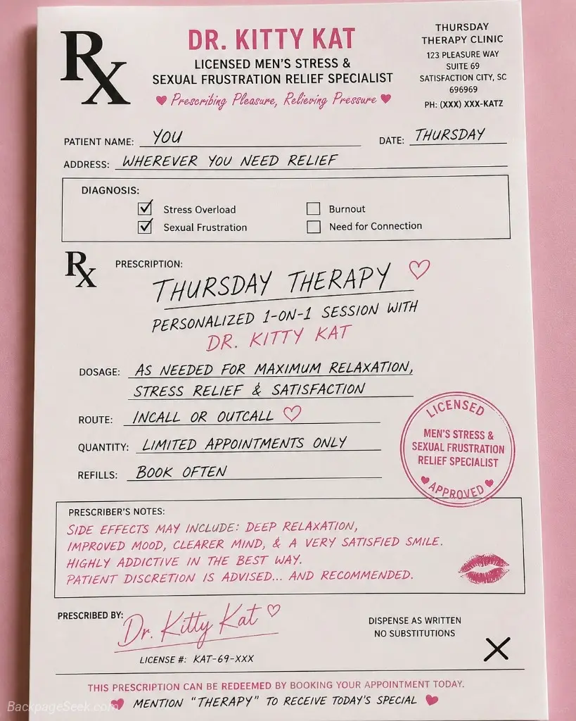 Thursday Therapy with Dr Kat Appointments Available NOW in Buffalo – Women Seeking Men photo 4