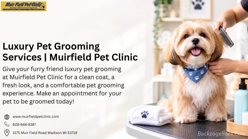 Luxury Pet Grooming Services Muirfield Pet Clinic in Madison – Pet Services