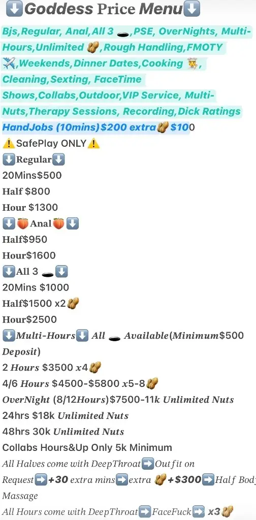 OutCalls ONLY Available Read Full Ad Pricing Menu in Pics $60