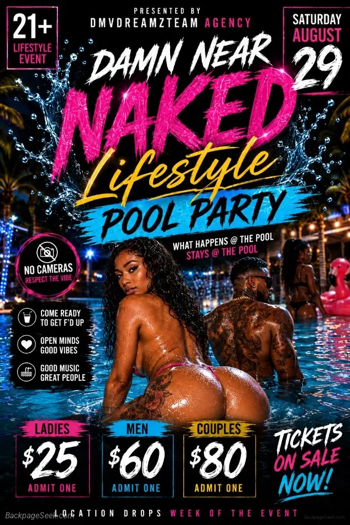 OPEN PLAY LIFESTYLE POOL PARTY 9 5 in Washington DC – Women Seeking Men photo 2
