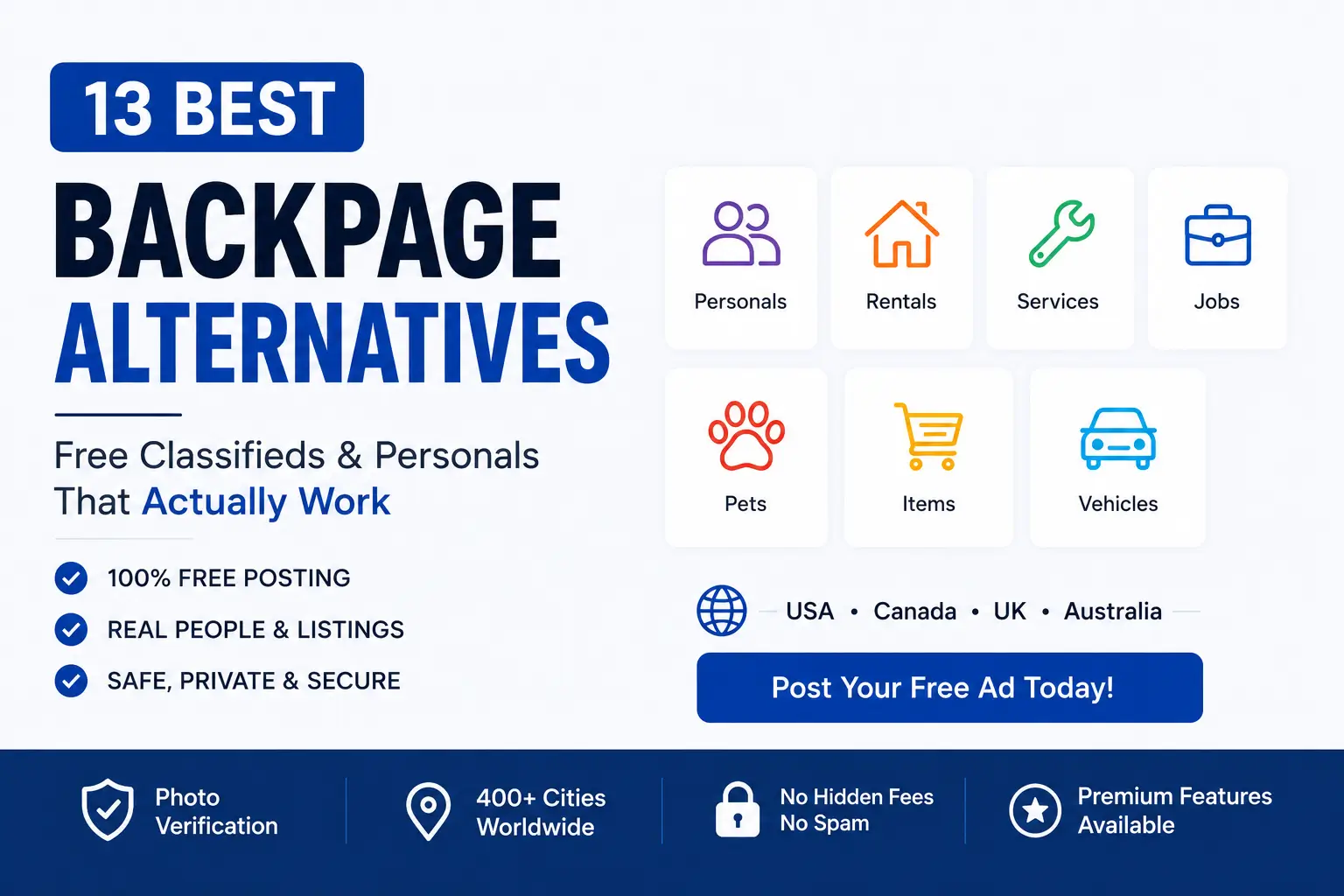 13 Best Backpage Alternatives in 2026 – Free Classifieds & Personals That Actually Work – BackpageSeek