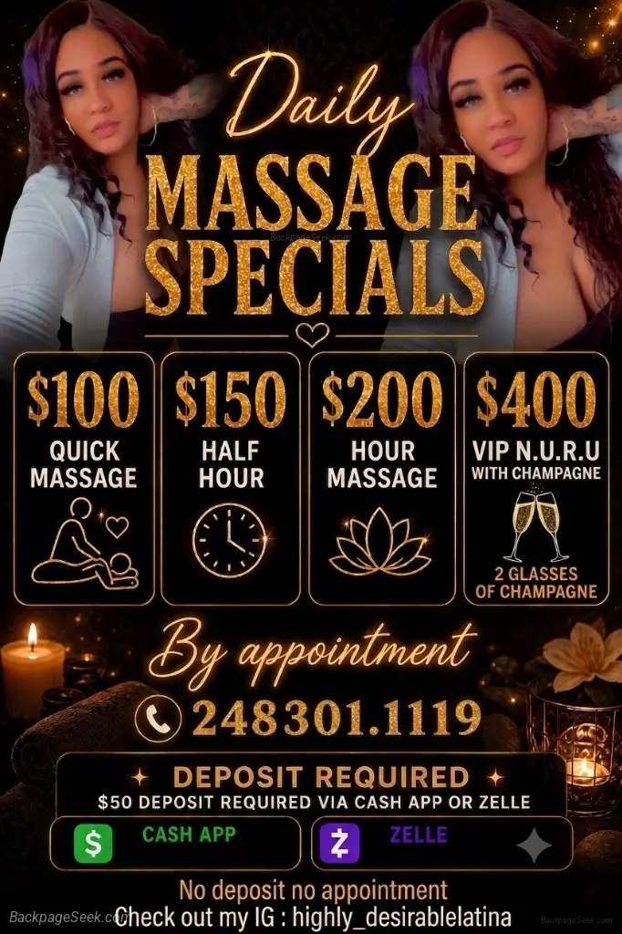 LADY OF LEISURE SEEKING MATURE MEN 40 FOR SENSUAL MASSAGES A... in Detroit – Women Seeking Men photo 3