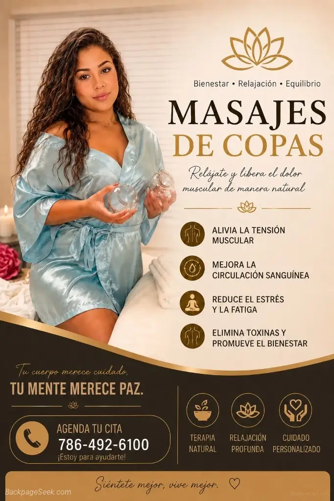 Professional Cupping Therapy Relaxation Massage erotic massa... in Miami – Women Seeking Men photo 2
