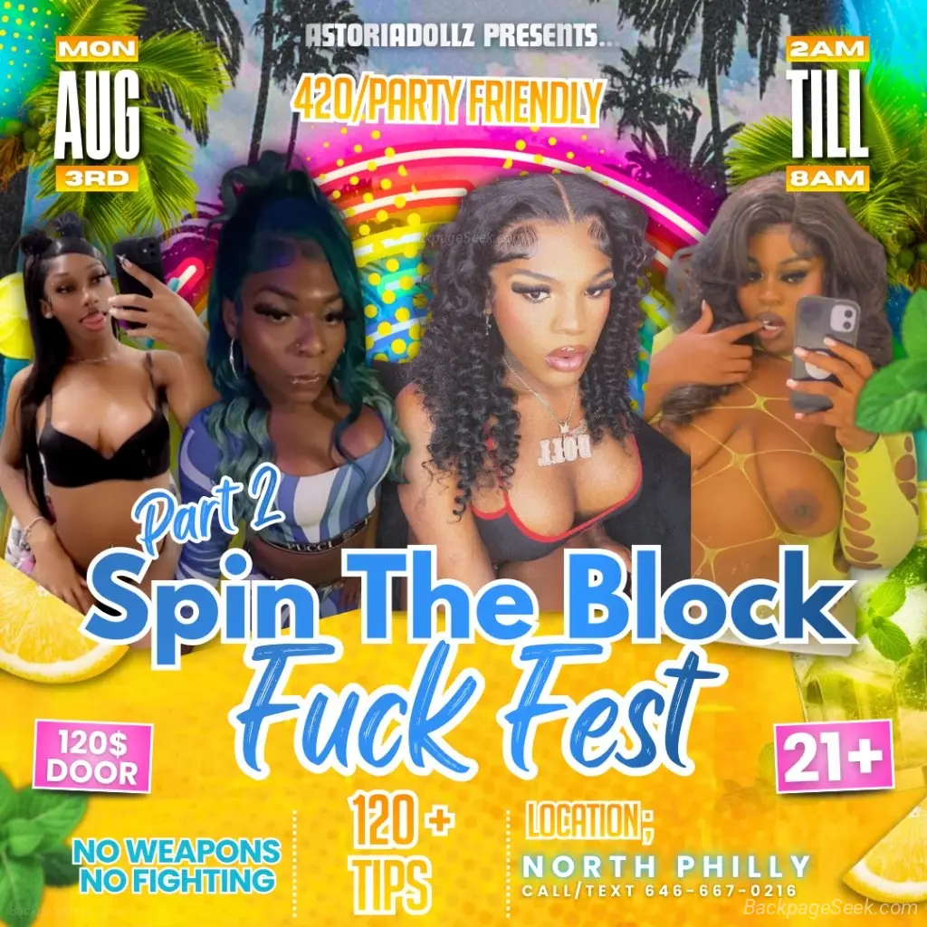 SPIN THE BLOCK FUCK FEST PART 2 ORGY PARTY TONIGHT DOORS OPEN NOW